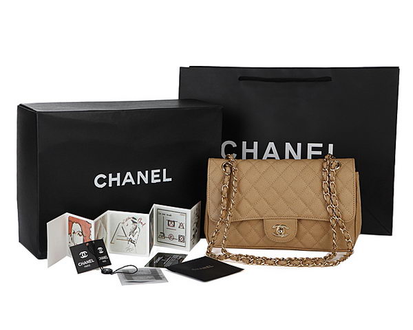 Chanel Classic Flap Bag 2.55 Series Cannage Pattern CHA1112 Apricot