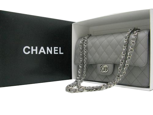 Chanel Classic Flap Bag 2.55 Series Original Cannage Pattern CHA1112 Grey