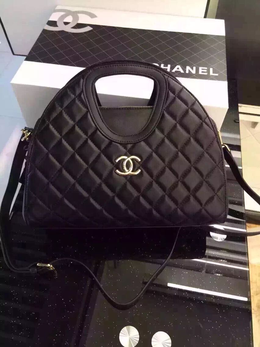 Chanel Shoulder Bags Sheepskin Leather A1240 Black