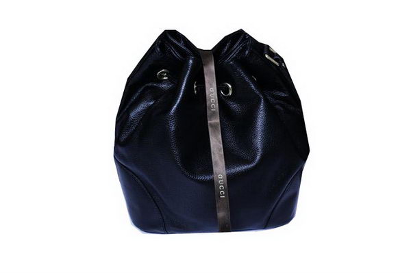 Gucci Calf Leather Bucket Bag 354228 Black