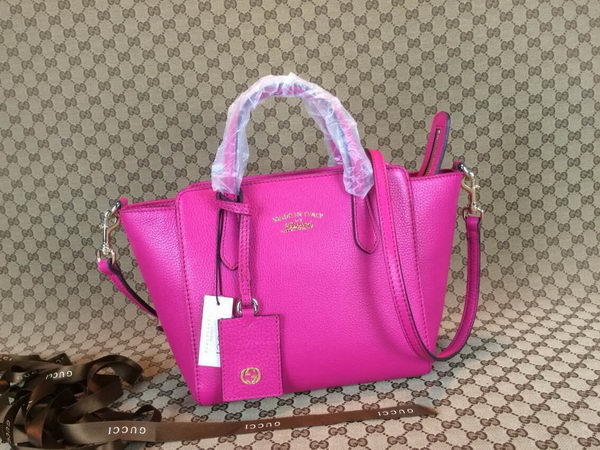 Gucci Swing mini Leather Top Handle Bag 368827 Rose