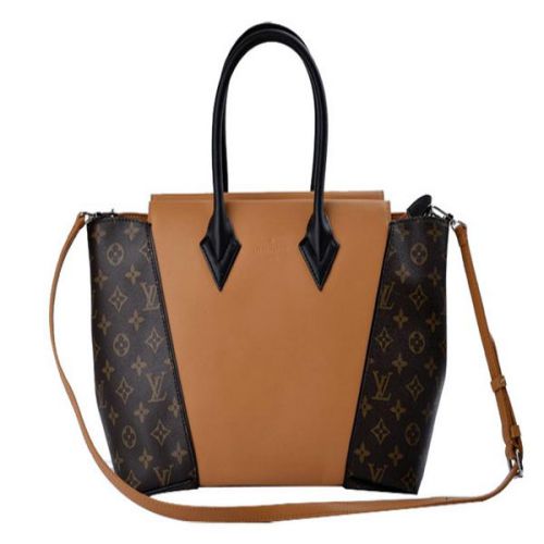 Louis Vuitton Monogram W Bag M40841 Canvas & Leather PM Brown
