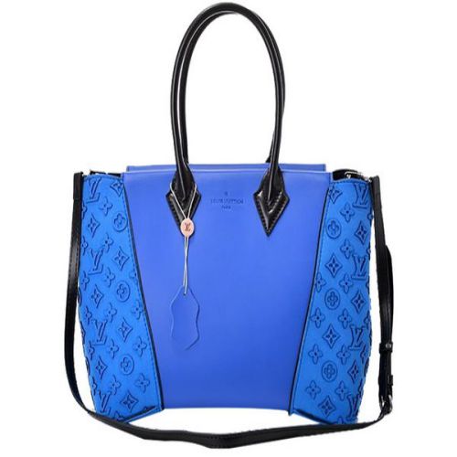 Louis Vuitton W Bag PM Cuir M40840 Orferre Body And Veau Cachemire Sides Electric Blue