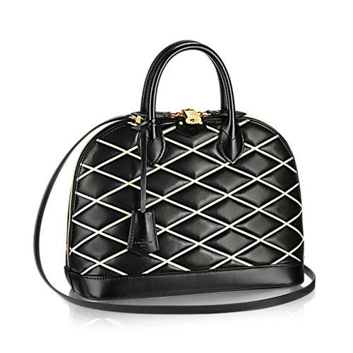 Louis Vuitton M50002 Malletage Alma PM Bag Black