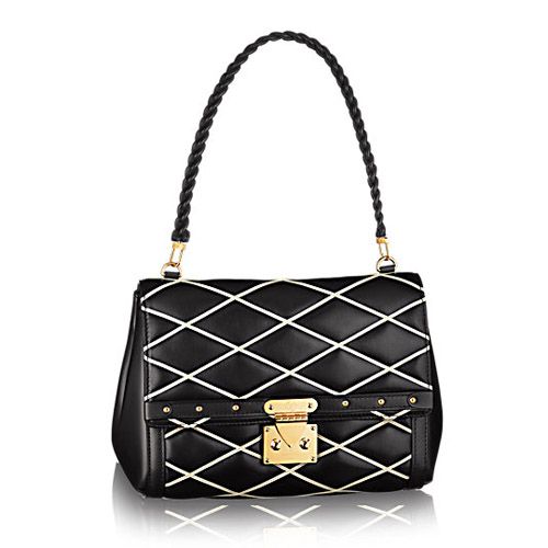 Louis Vuitton M50003 Malletage Pochette Flap Bag Black