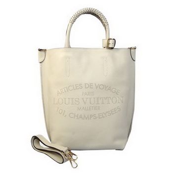 Louis Vuitton 2014 SS Veau Soie FLORE cuoio MM M48857 offwhite