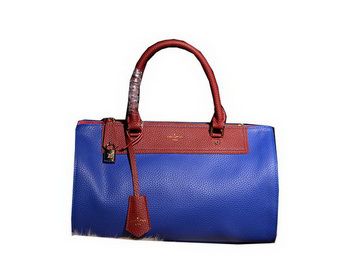 Louis Vuitton in pelle granulosa Top Handle Borse M41337 Blu