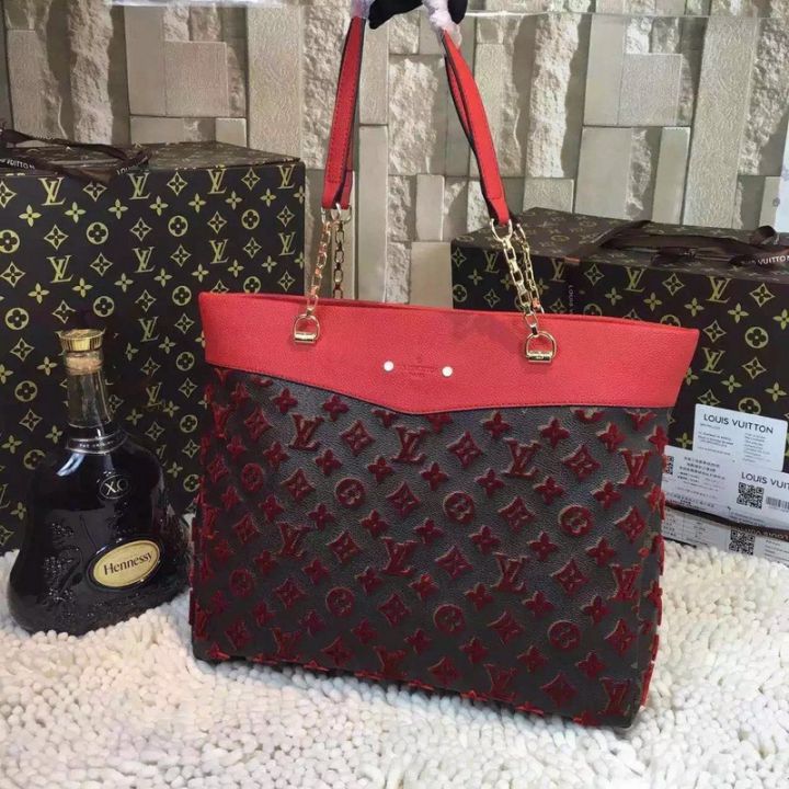 Louis Vuitton Veau Cachemire Pallas Shopper Borse M41580 rosso