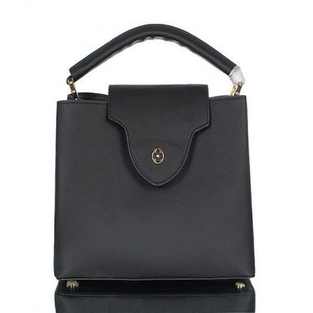 Louis Vuitton MM M48868 Black Bag Capucines eleganti