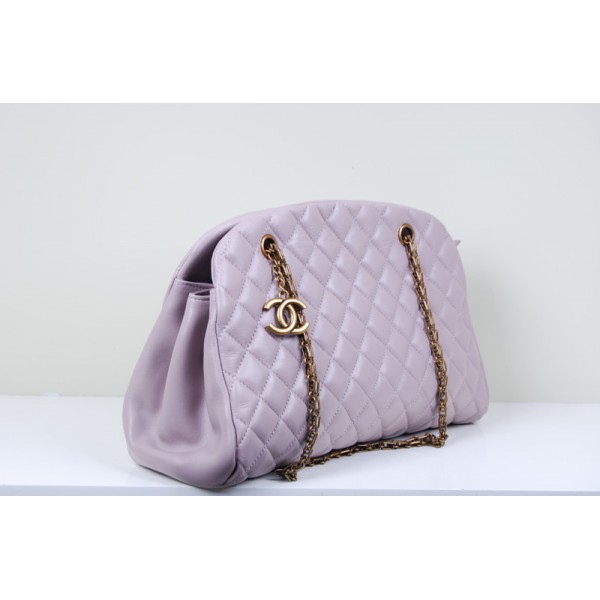 Chanel Quilted Agnello Bag A49854 Grande Viola Chiaro