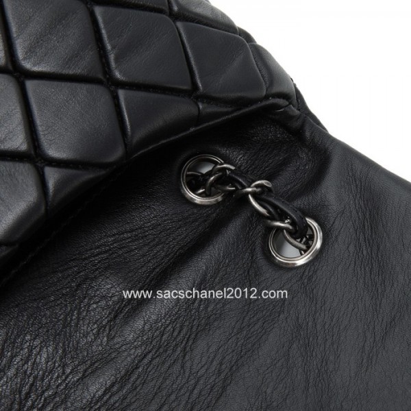 Chanel 2012 Borse Flap In Pelle Di Vitello Nera Con Hardware Arg