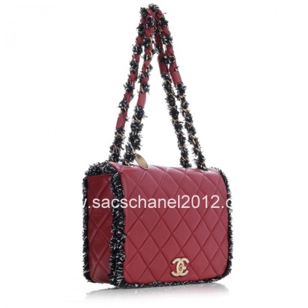 Chanel 2012 Borse In Pelle Di Vacchetta Con Maroon Discussioni T