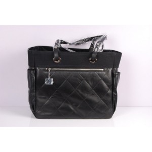 Chanel 34210 Black Bag Agnello Carrello Shw Withs