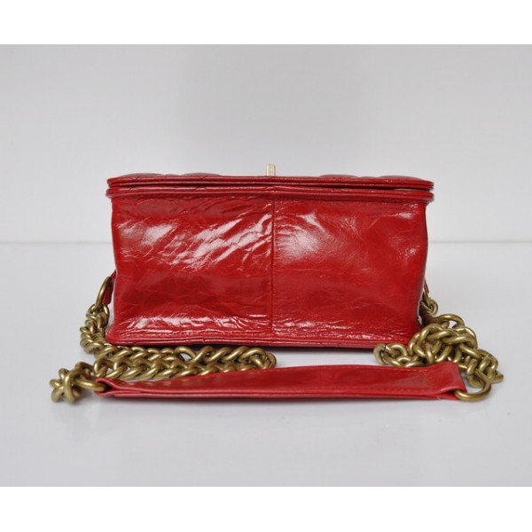 Chanel A66816 Red Oil Cera In Pelle Flap Borse