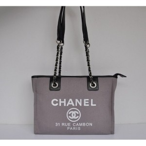 Borse Chanel Cambon A66939 Panno Grigio