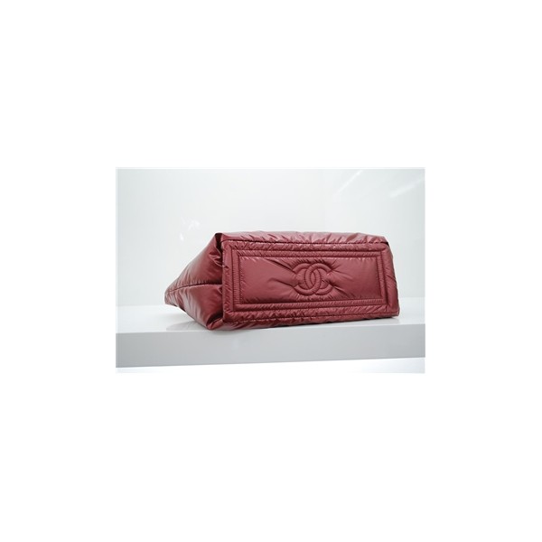 Chanel A47108 Reversibile Trapuntato In Nylon Borse Rosso Piccol