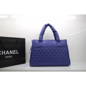 Chanel A48620 Caviar Pelle Borse Zipper Blu