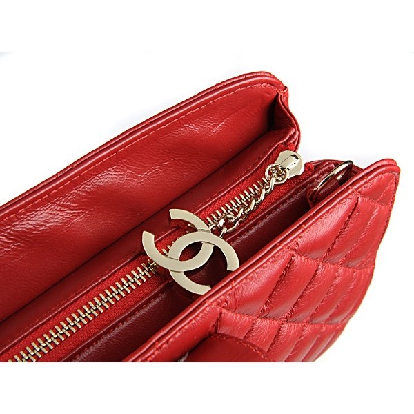 Borse Chanel 2012 Red Agnello Catena Doro