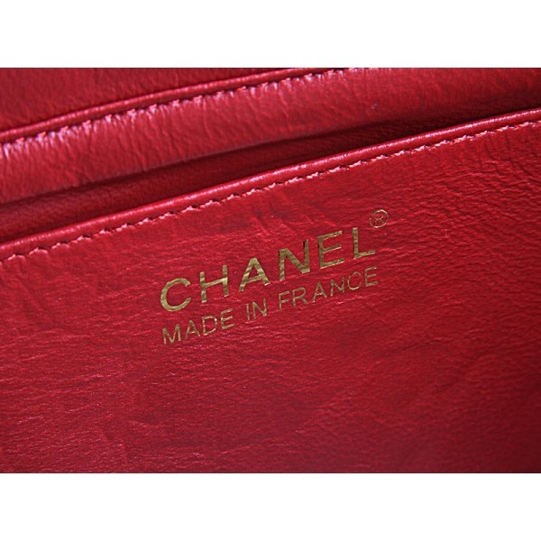 Borse Chanel 2012 Red Agnello Catena Doro