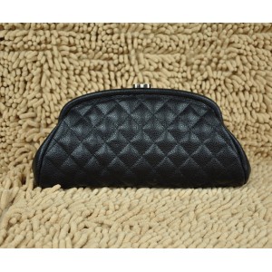 Chanel A32342 Caviar Black Leather Clutch