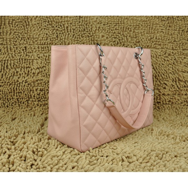 Chanel A20995 Classic Borse In Pelle Caviale Rosa Con Shw Gst