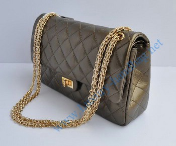 Chanel 2.55 Flap Bag 30226 Bronze with gold chain