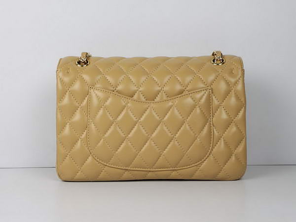 Chanel 2.55 Series Lambskin Flap Bag A1112 Apricot Gold