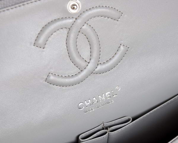 Chanel A1112 2.55 Series Flap Bag Original Caviar Leather Grey
