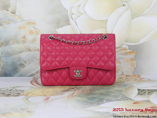Chanel 2.55 Classic Flap Bag Rose Original Cannage Patterns Silver