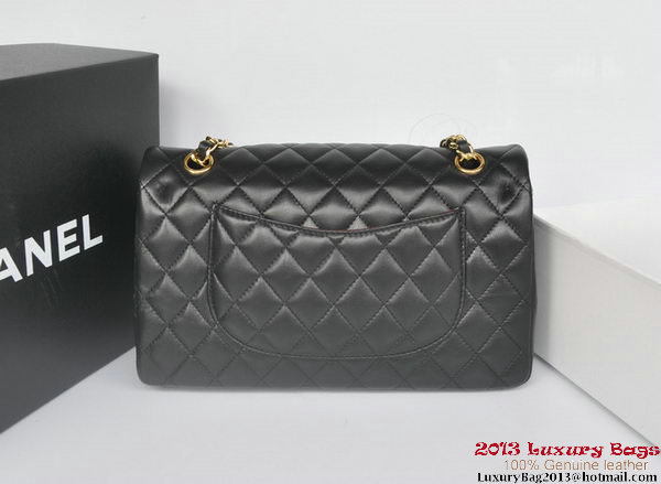 Chanel 2.55 Series Classic Flap Bag Black Original Sheepskin Leather A1112 Multicolour