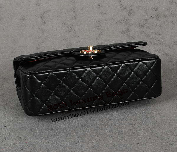 Chanel 2.55 Series Classic Flap Bag Black Sheepskin 1112 Multicolour