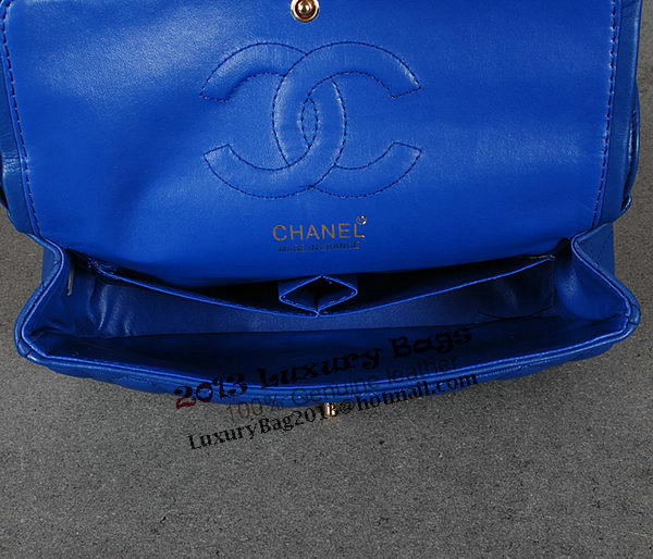 Chanel 2.55 Series Classic Flap Bag RoyalBlue Sheepskin 1112 Multicolour