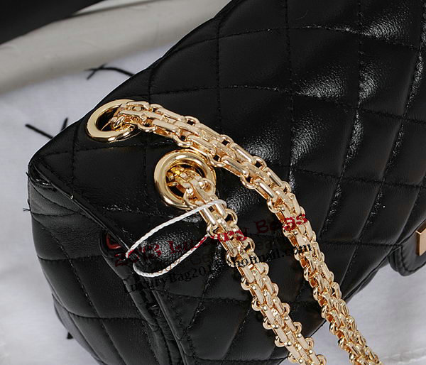 Chanel 2.55 Series Flap Bag A226 Black Sheep Leather Gold