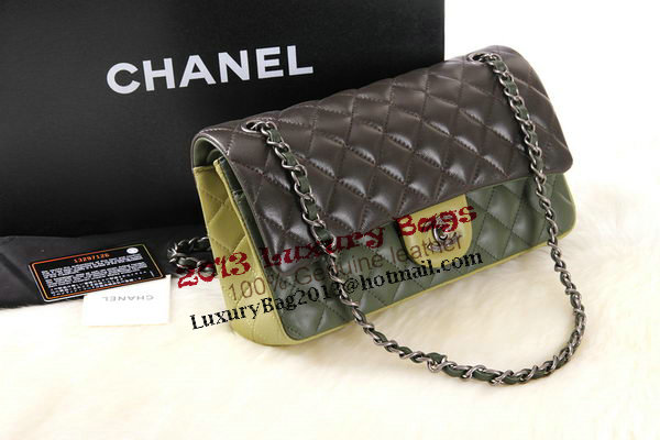 Chanel 2.55 Series Original Leather Classic Flap Bag A01112 Green