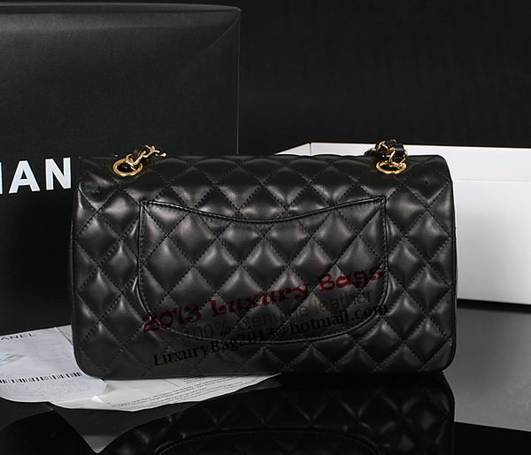 Chanel 2.55 Series Classic Flap Bag Black Original Leather 1112 Multicolour