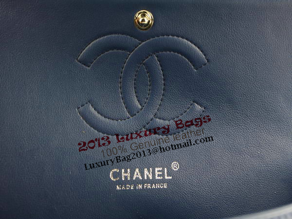 Chanel 2.55 Series Classic Flap Bag 1112 RoyalBlue Original Sheepskin Leather Silver