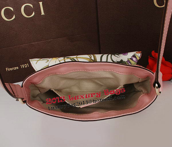 Gucci Nice Flora Leather Shoulder Bag 336749