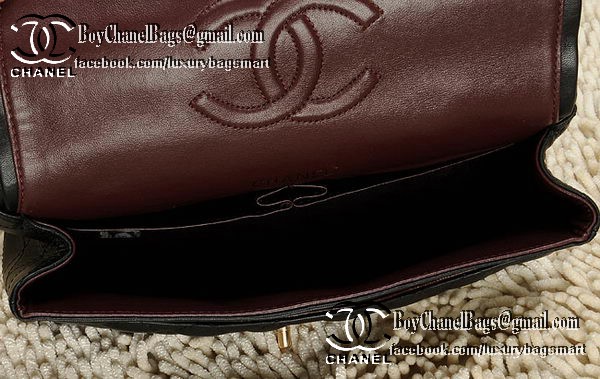 Chanel Classic Flap Bag 2.55 Series CHA1112 Black Original Leather