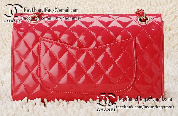 Chanel Classic Flap Bag 2.55 Series Patent Leather CHA1112 Peach