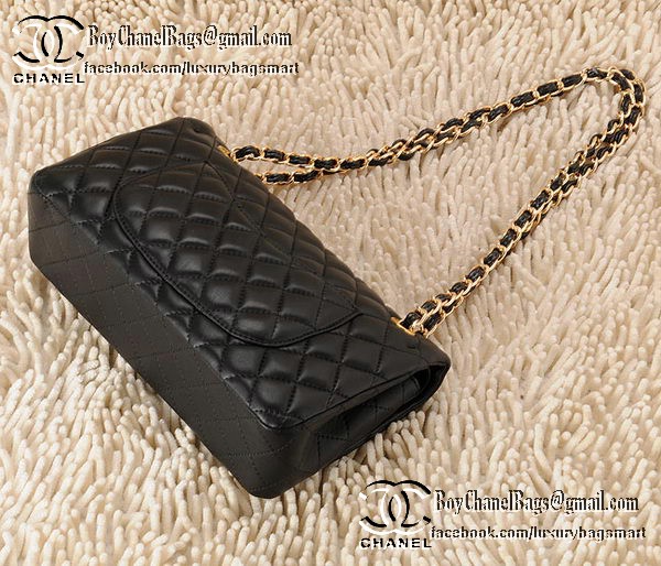Chanel Classic Flap Bag 2.55 Series Sheepskin Leather CHA1112 Black