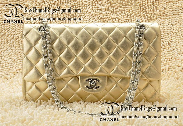 Chanel Classic Flap Bag 2.55 Series Sheepskin Leather CHA1112 Gold