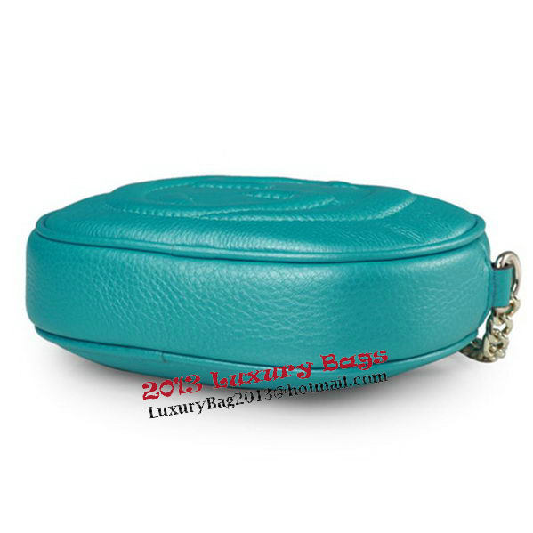 Gucci Soho Original Leather mini Chain Bag 353965 Green