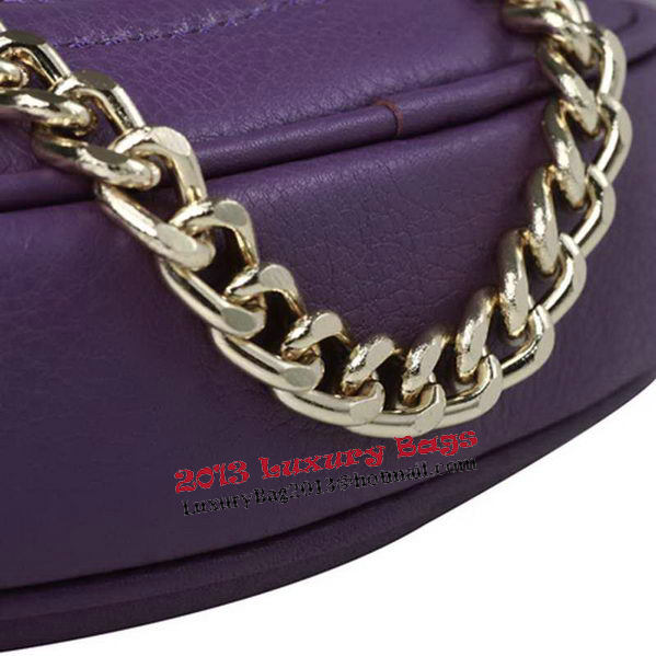 Gucci Soho Original Leather mini Chain Bag 353965 Purple