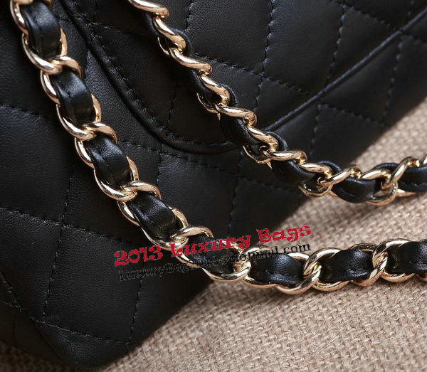 Chanel 2.55 Series Bag Original Black Sheepskin CHA1112 Gold