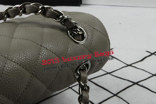 Chanel 2.55 Series Bags Grey Cannage Pattern Leather CFA1112 Silver