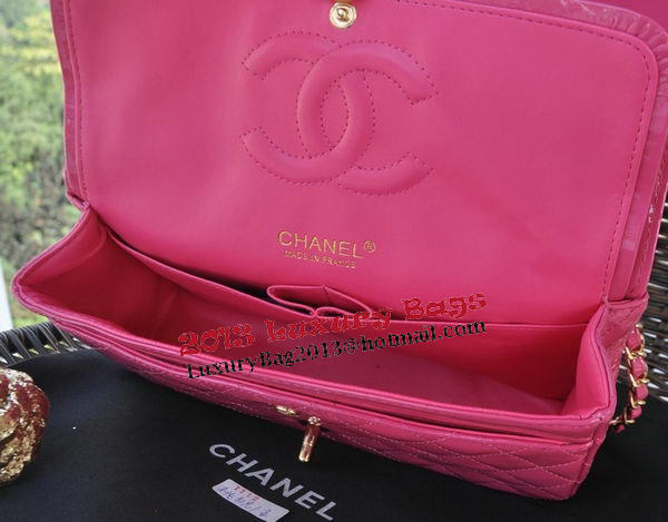 Chanel 2.55 Series Bags Rose Patent Leather A1112 Gold