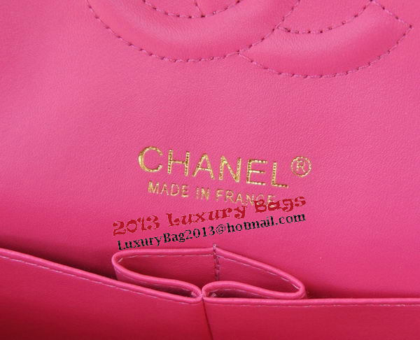 Chanel 2.55 Series Bags Rose Patent Leather A1112 Gold