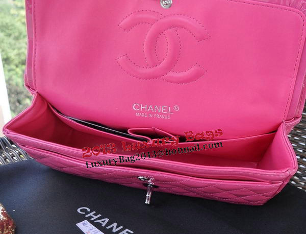 Chanel 2.55 Series Bags Rose Patent Leather A1112 Silver