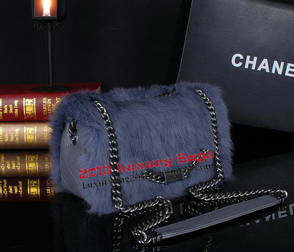 Chanel Cony Hair Flap Bags A92592P Grey