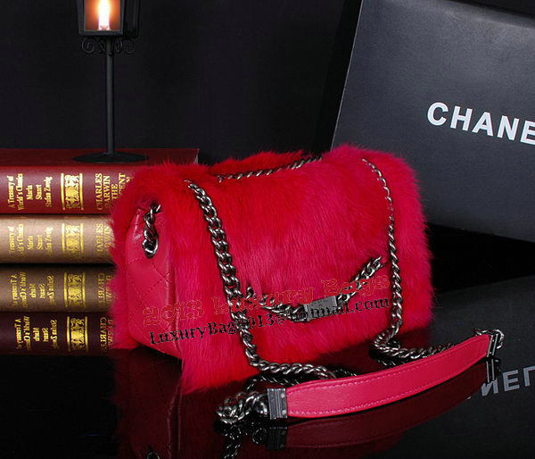 Chanel Cony Hair Flap Bags A92592P Rose